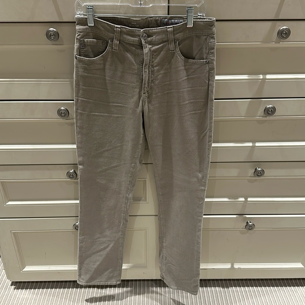 AG Adriano Goldschmied corduroy jeans, 30R Mari high rise straight